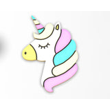 Unicorn Face Cookie Cutter  Stamp & Outline #3