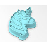 Unicorn Face Cookie Cutter  Stamp & Outline #3
