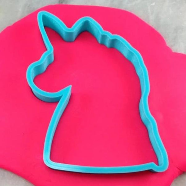 Unicorn Head Cookie Cutter Outline #1 - Girly / Dolls / Princess