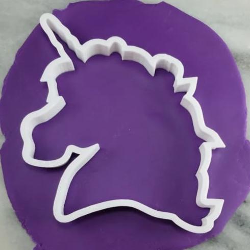 Unicorn Head Cookie Cutter Outline #3 - Girly / Dolls / Princess