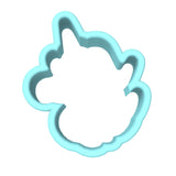 Unicorn Head Cookie Cutter | Stamp | Stencil #5 Animals & Dinosaurs Cookie Cutter Lady MINI - 2 Inches (5cm) Cookie Cutter ONLY (Outline) 
