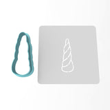 Unicorn Horn Cookie Cutter | Stamp | Stencil #1 Girly / Dolls / Princess Cookie Cutter Lady 3 Inch Cupcake/Small Cookie Cutter Only Yes