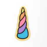 Unicorn Horn Cookie Cutter | Stamp | Stencil #1 Girly / Dolls / Princess Cookie Cutter Lady 