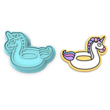 Unicorn Pool Float Cookie Cutter | Stamp | Stencil #1