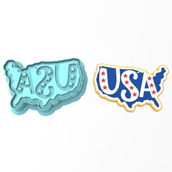 USA Stars Cookie Cutter | Stamp | Stencil #1