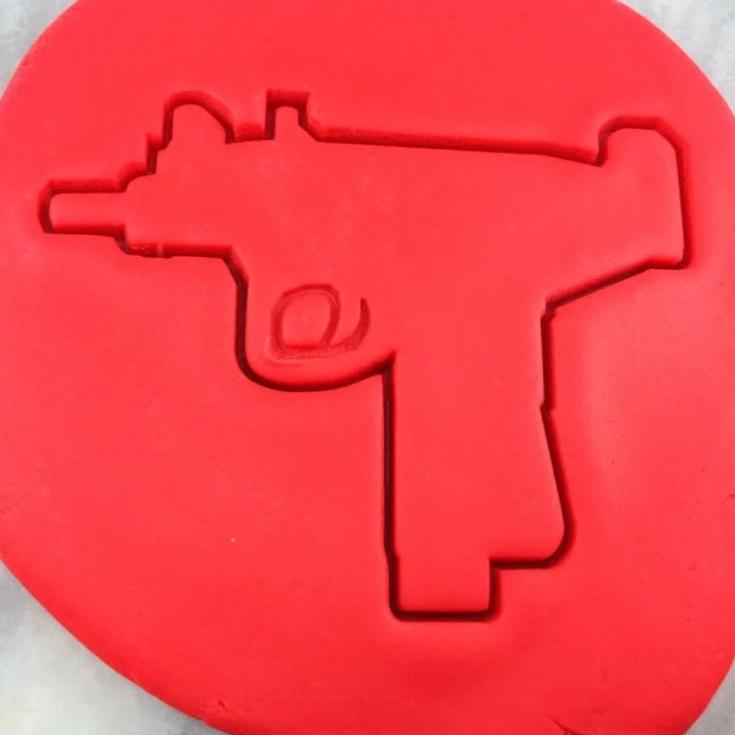 Uzi Cookie Cutter Outline #1 - Boys/ Army / Outdoorsman