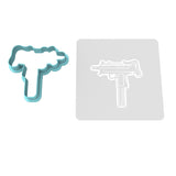 Uzi Cookie Cutter | Stamp | Stencil #1