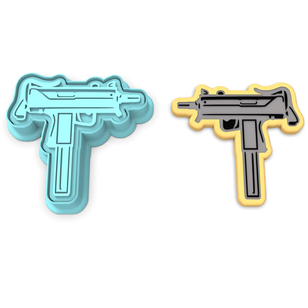 Uzi Cookie Cutter | Stamp | Stencil #1