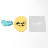 Vaccinated Hashtag Cookie Cutter | Stamp | Stencil #1