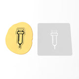 Vaccine Shot Cookie Cutter | Stamp | Stencil #1