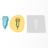 Vaccine Shot Cookie Cutter | Stamp | Stencil #1