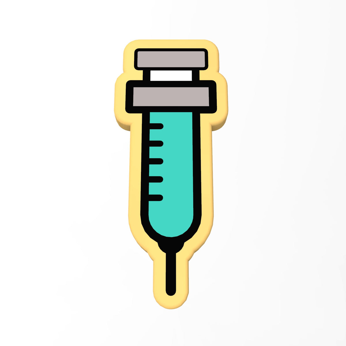 Vaccine Shot Cookie Cutter | Stamp | Stencil #1
