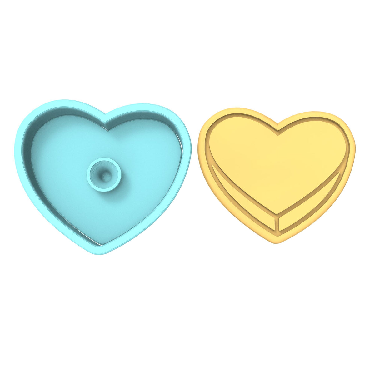 Valentine Candy Heart Blank Cookie Cutter | Stamp | Stencil #1 Wedding / Baby / V Day Cookie Cutter Lady 