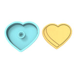 Valentine Candy Heart Blank Cookie Cutter | Stamp | Stencil #2 Wedding / Baby / V Day Cookie Cutter Lady 