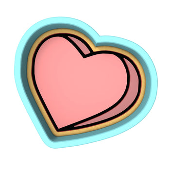 Valentine Candy Heart Blank Cookie Cutter | Stamp | Stencil #3 Wedding / Baby / V Day Cookie Cutter Lady 