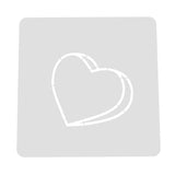 Valentine Candy Heart Blank Cookie Cutter | Stamp | Stencil #3 Wedding / Baby / V Day Cookie Cutter Lady MINI - 2 Inches (5cm) Stencil ONLY 