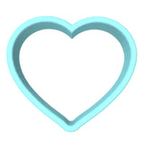 Valentine Cursive Heart Cookie Cutter | Stamp | Stencil #1 Wedding / Baby / V Day Cookie Cutter Lady MINI - 2 Inches (5cm) Cookie Cutter ONLY (Outline) 