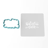 Valentine Cutie Cookie Cutter | Stamp | Stencil #1 Wedding / Baby / V Day Cookie Cutter Lady MINI - 2 Inches (5cm) **BUNDLE** Cutter + Stencil 