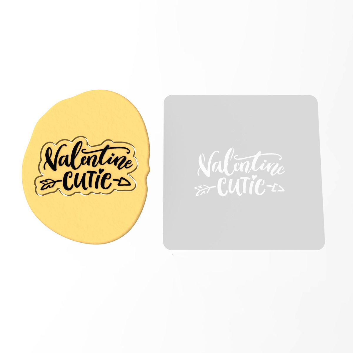 Valentine Cutie Cookie Cutter | Stamp | Stencil #1 Wedding / Baby / V Day Cookie Cutter Lady MINI - 2 Inches (5cm) Stencil ONLY 
