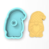 Valentine Gnome Dots Cookie Cutter | Stamp | Stencil