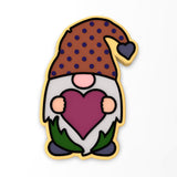 Valentine Gnome Dots Cookie Cutter | Stamp | Stencil
