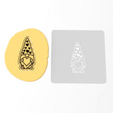 Valentine Gnome Heart Cookie Cutter | Stamp | Stencil Wedding / Baby / V Day Cookie Cutter Lady MINI - 2 Inches (5cm) Stencil ONLY 