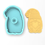 Valentine Gnome Stripes Cookie Cutter | Stamp | Stencil