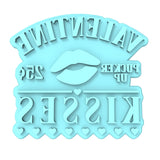 Valentine Kisses Pucker Up Cookie Cutter | Stamp | Stencil Girly / Dolls / Princess Cookie Cutter Lady MINI - 2 Inches (5cm) Stamp ONLY 