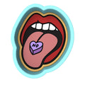 Valentine Tongue No Cookie Cutter | Stamp | Stencil Girly / Dolls / Princess Cookie Cutter Lady 