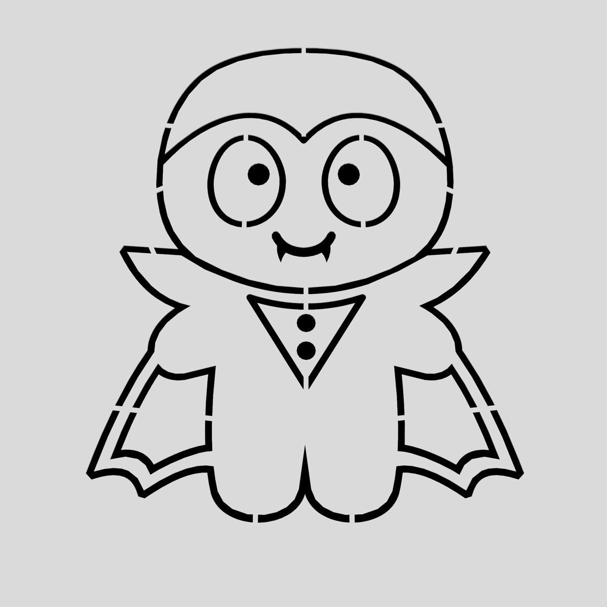 Vampire Cookie Cutter | Stamp | Stencil #1