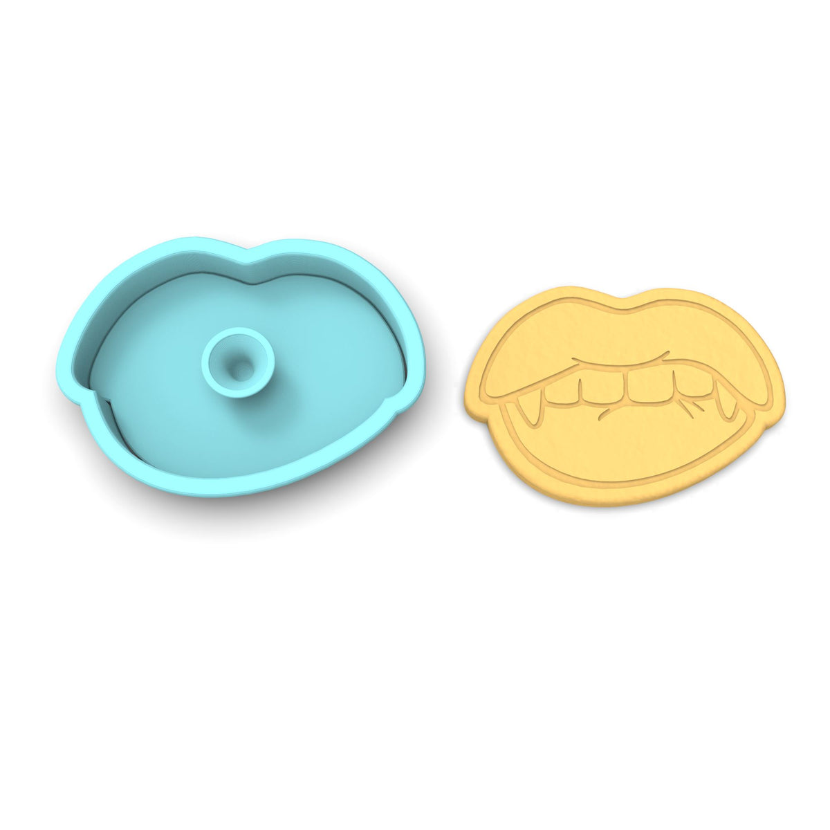 Vampire Lips Cookie Cutter | Stamp | Stencil #1