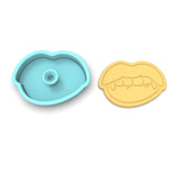 Vampire Lips Cookie Cutter | Stamp | Stencil #1