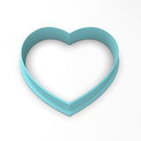 Vertical Striped Heart Cookie Cutter | Stamp | Stencil #1