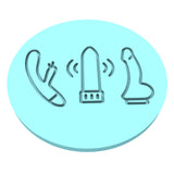 Vibrators Cookie Cutter | Stamp | Stencil Bachelorette & Bachelor Cookie Cutter Lady MINI - 2 Inches (5cm) Debosser ONLY 