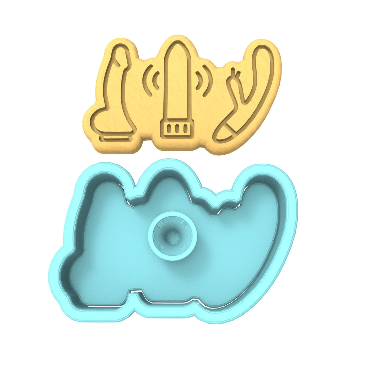 Vibrators Cookie Cutter | Stamp | Stencil Bachelorette & Bachelor Cookie Cutter Lady 