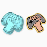 Video Game Fist Cookie Cutter | Stamp | Stencil #1