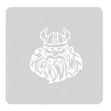 Viking Cookie Cutter | Stamp | Stencil #2 Boys/ Army / Outdoorsman Cookie Cutter Lady MINI - 2 Inches (5cm) Stencil ONLY 