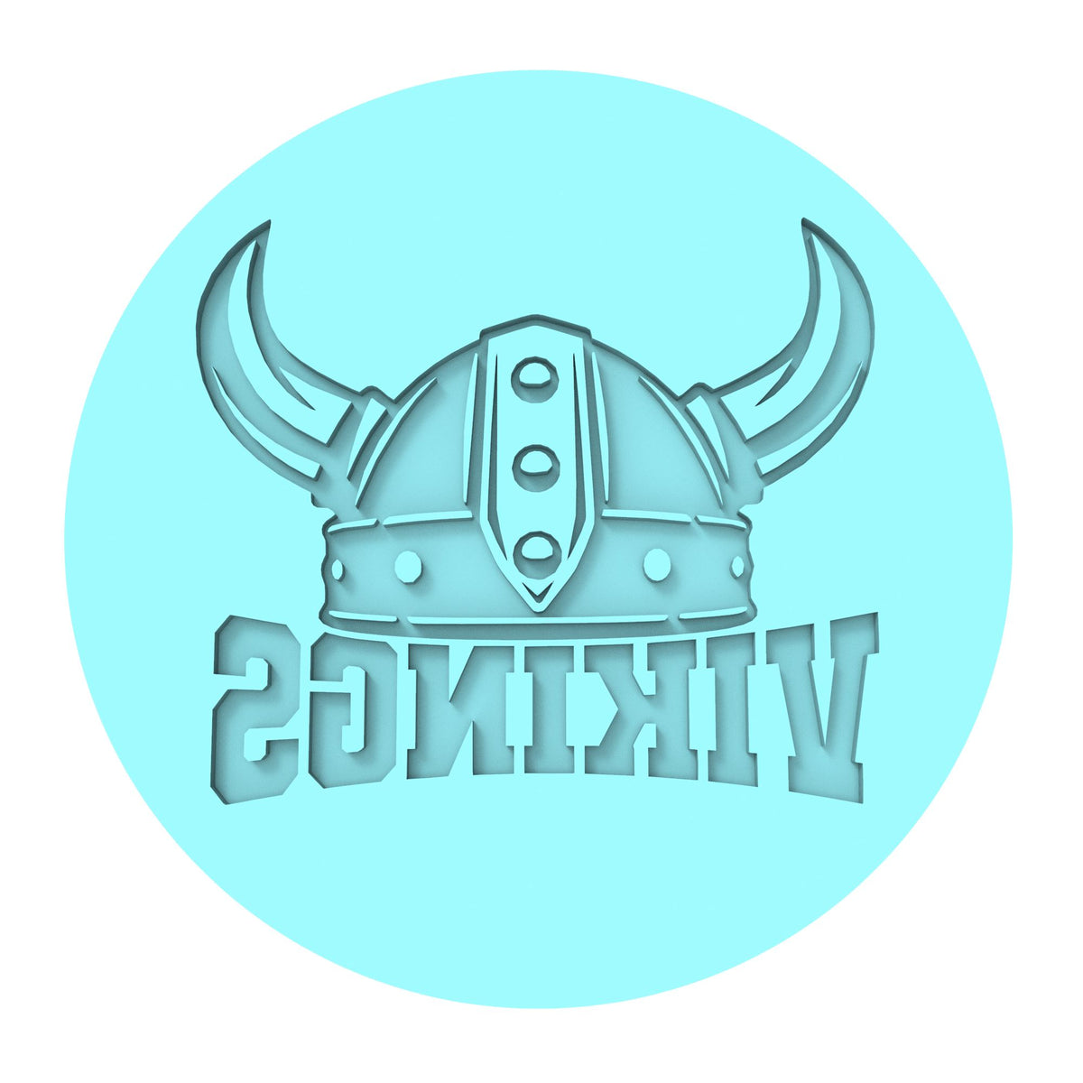 Viking Words Cookie Cutter | Stamp | Stencil #1 Cookie Cutter Lady MINI - 2 Inches (5cm) Debosser ONLY 
