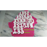 Vine Monogram Letter Cookie Stamps Cursive - Letters/ Numbers/ Shapes