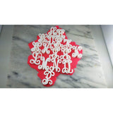 Vine Monogram Letter Cookie Stamps Cursive - Letters/ Numbers/ Shapes