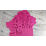 Vine Monogram Letter Cookie Stamps Cursive - Letters/ Numbers/ Shapes