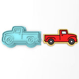 Vintage Truck Cookie Cutter | Stamp | Stencil #1 Comic Book / Vehicles Cookie Cutter Lady 2 Inch Small Cupcake Cutter + Stamp No