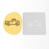 Vintage Truck Cookie Cutter | Stamp | Stencil #1 Comic Book / Vehicles Cookie Cutter Lady 3 Inch Cupcake/Small Cookie Stamp Only Yes