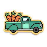 Vintage Truck with Carrots Cookie Cutter | Stamp | Stencil #1