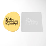 Vintage Truck with Carrots Cookie Cutter | Stamp | Stencil #1