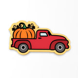 Vintage Truck with Pumpkin Cookie Cutter | Stamp | Stencil #1