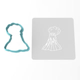 Volcano Cookie Cutter | Stamp | Stencil #1