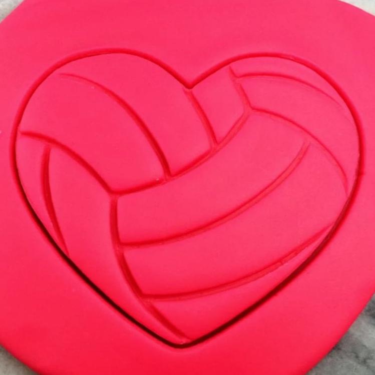 Volleyball Heart Cookie Cutter