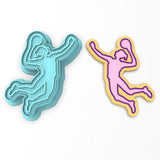 Volleyball Player Serve Cookie Cutter | Stamp | Stencil #1
