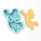 Volleyball Player Serve Cookie Cutter | Stamp | Stencil #1